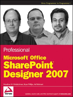 cover image of Professional Microsoft Office SharePoint Designer 2007